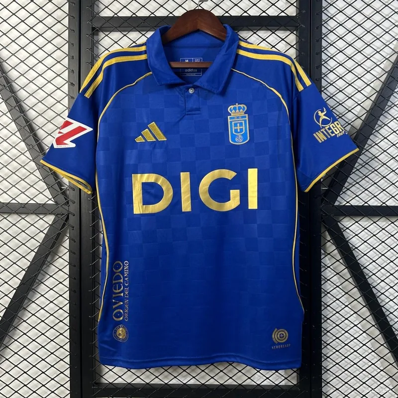 Camiseta Real Oviedo 2025/26 LOCAL MANGA CORTA VERSION FAN